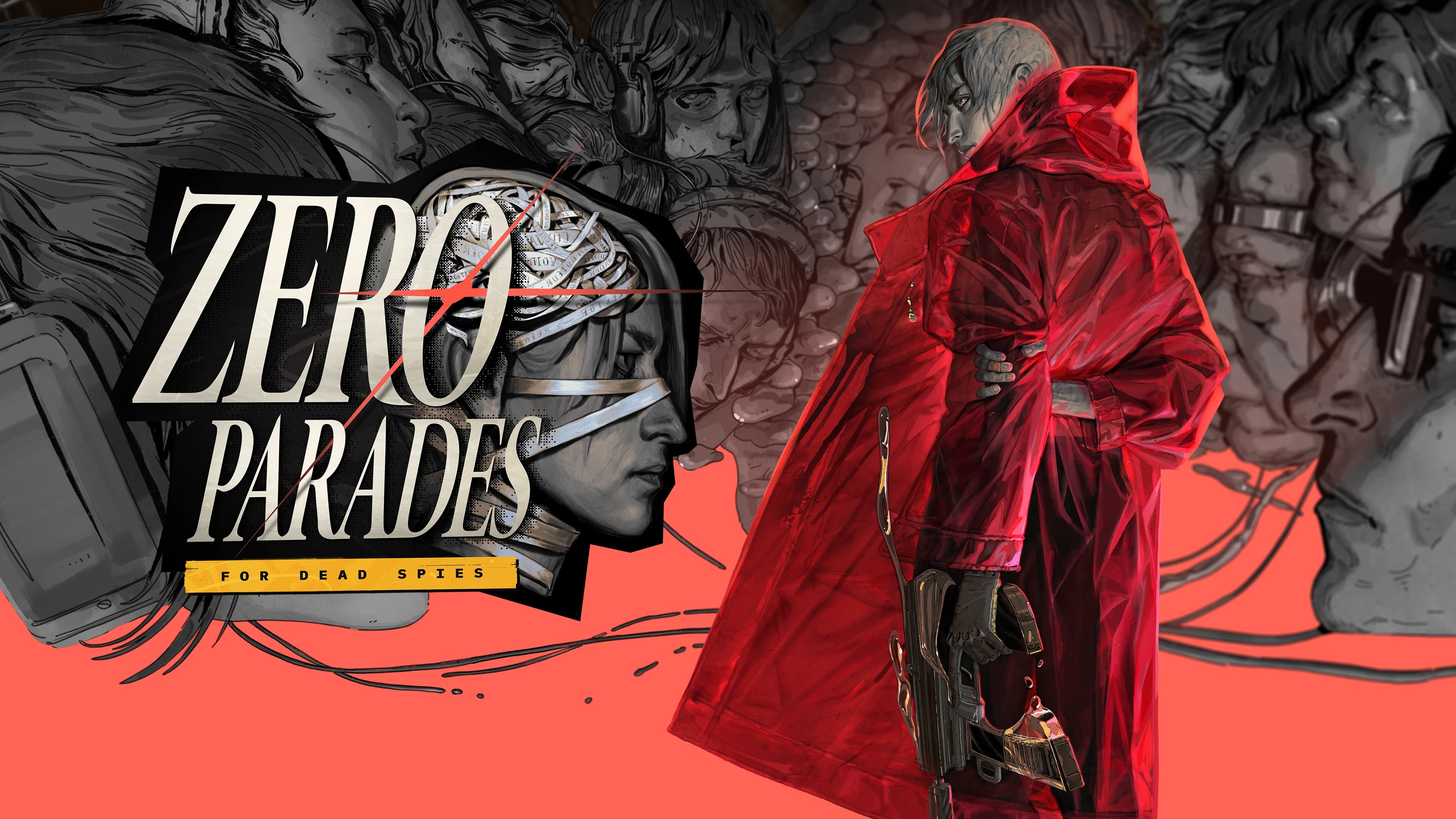 ZERO PARADES official key art featuring its protagonist and city setting